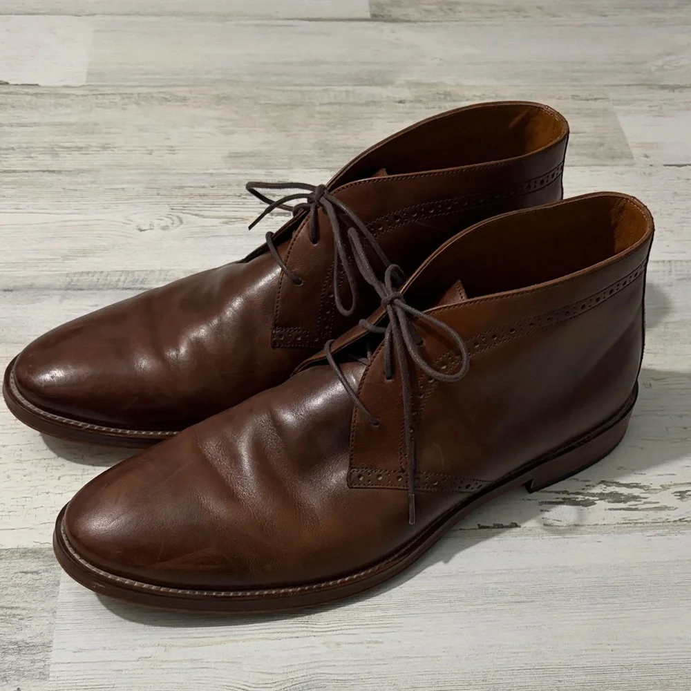 Johnston & Murphy Brown Chukka Boots Size 11.5